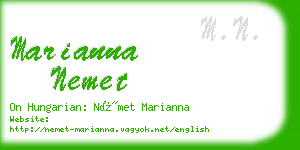 marianna nemet business card